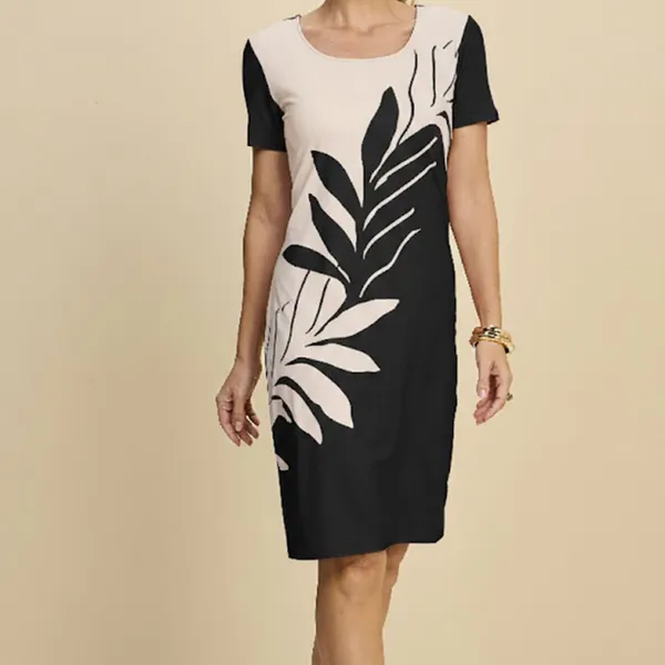 VESTIDO MALHA CREPONADA PRETO MIRA VEST