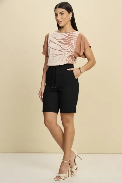 BERMUDA PONTO ROMA PRETO MIRA VEST
