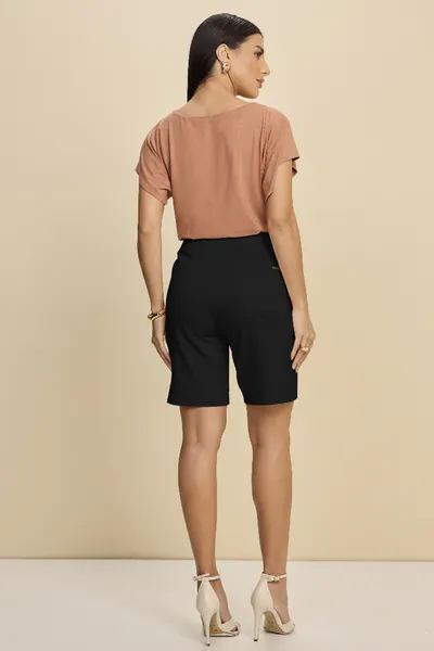 BERMUDA PONTO ROMA PRETO MIRA VEST
