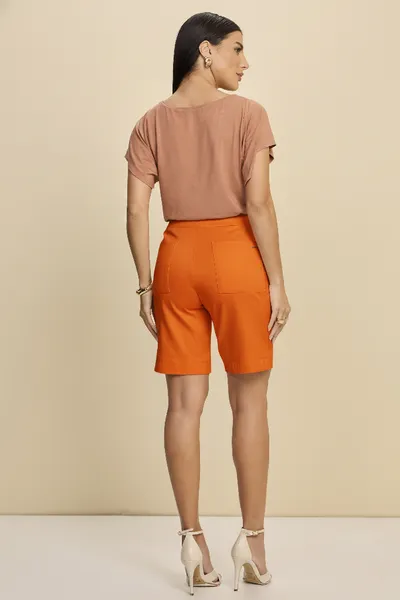 BERMUDA PONTO ROMA LARANJA MIRA VEST