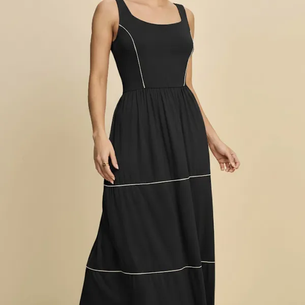 VESTIDO LONGUETE VISCOLYCRA PRETO MIRA VEST