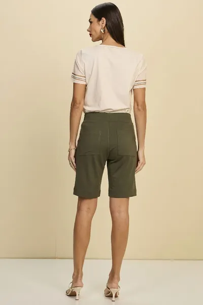 BERMUDA PONTO ROMA VERDE MILITAR MIRA VEST