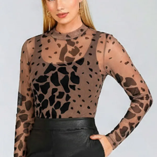 BLUSA TULE COM REGATA SOBREPOSTA AVELÃ MIRA VEST