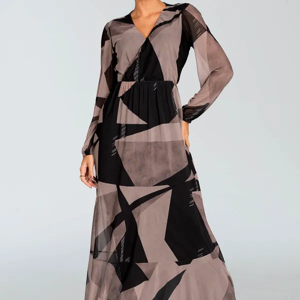 Vestido Tule Transpassado Mira Vest
