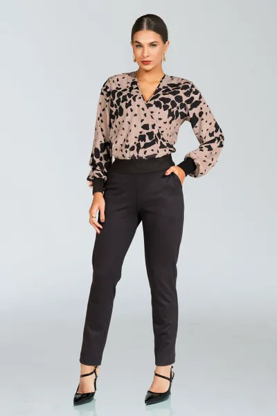 BLUSA PLANO FLUIDO TRANSPASSADA AVELÃ MIRA VEST