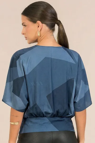 BLUSA PLANO FLUIDO MEIA NOITE MIRA VEST