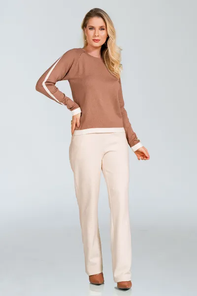 BLUSA TRICÔ MOUSSE/OFF MIRA VEST