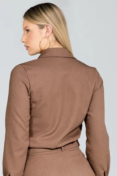 Camisa Alfaiataria Camurça Mira Vest Camisa Alfaiataria Camurça Mira Vest