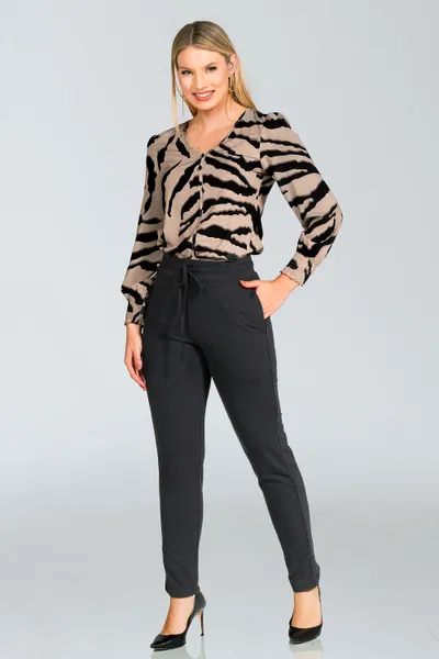 CALÇA SLIM MOLETINHO PRETO MIRA VEST