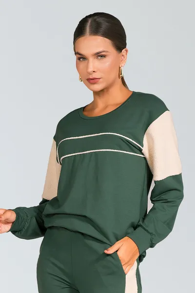 CONJUNTO MOLETINHO COM RECORTES ESMERALDA MIRA VEST CONJUNTO MOLETINHO COM RECORTES ESMERALDA MIRA VEST