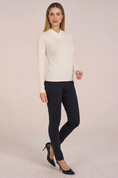CALÇA MONTARIA COM CÓS ELÁSTICO PRETO MIRA VEST