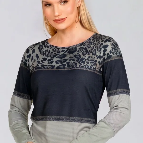 BLUSA MALHA CREPONADA CAQUI MIRA VEST