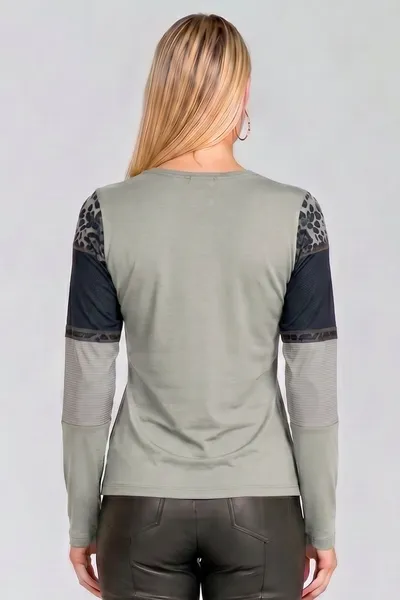 BLUSA MALHA CREPONADA CAQUI MIRA VEST