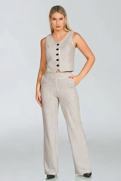 Calça Viscose Encorpada Preto Mira Vest