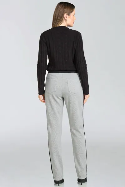 CALÇA RETA MALHA ENCORPADA CINZA MIRA VEST