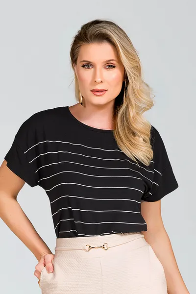 BLUSA VISCOLYCRA PRETO MIRA VEST