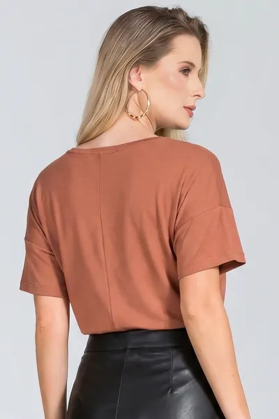 BLUSA VISCOLYCRA COM FOIL MOUSSE MIRA VEST