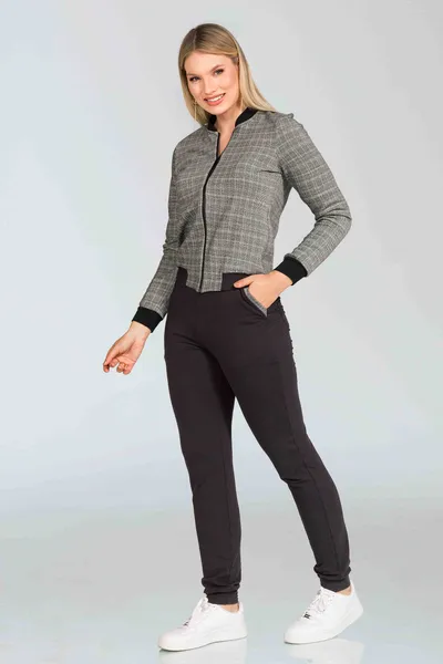 CONJUNTO JACQUARD PRETO MIRA VEST