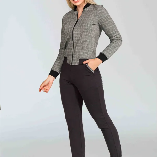 CONJUNTO JACQUARD PRETO MIRA VEST