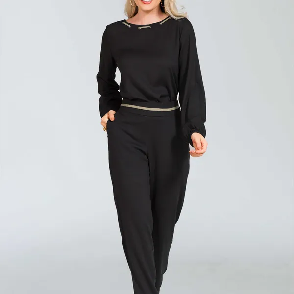 CONJUNTO VISCOLINHO PRETO MIRA VEST