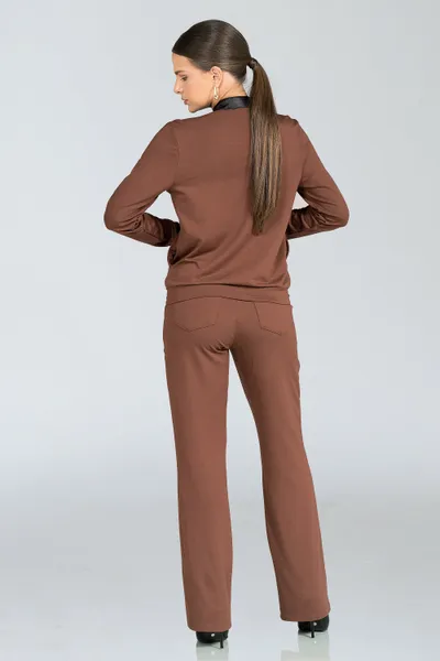 CONJUNTO MOLETINHO COM CIRRÊ MARROM MIRA VEST CONJUNTO MOLETINHO COM CIRRÊ MARROM MIRA VEST