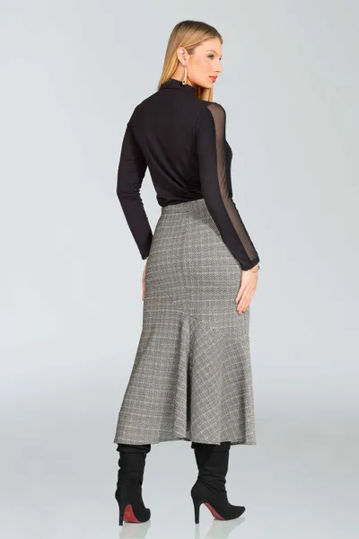 SAIA MIDI JACQUARD OFF WHITE MIRA VEST