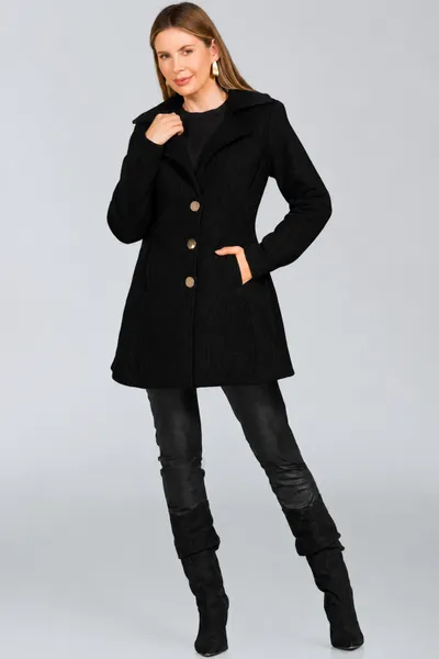 CASACO TWEED PRETO MIRA VEST