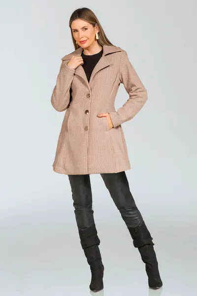 CASACO TWEED BEGE MIRA VEST