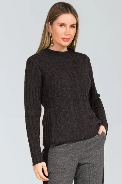 BLUSA TRICÔ COM GOLA PRETO MIRA VEST