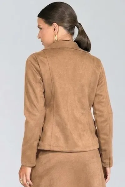 JAQUETA BIKER SUEDE MARROM MIRA VEST