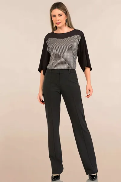 BLUSA PLANO FLUIDO PRETO MIRA VEST