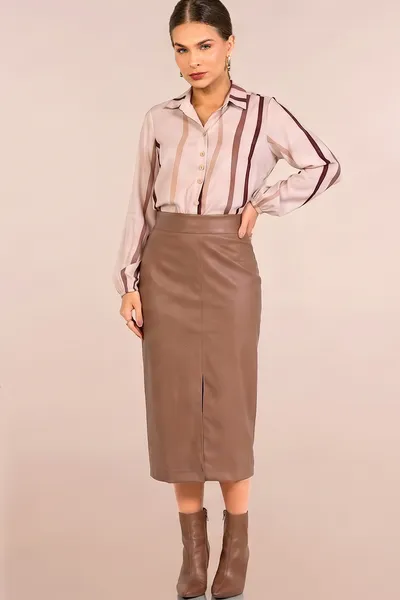 CAMISA PLANO FLUIDO AVEIA  MIRA VEST