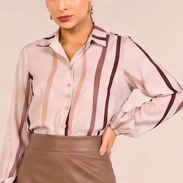 CAMISA PLANO FLUIDO AVEIA  MIRA VEST