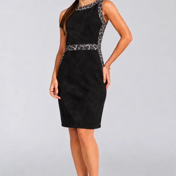 VESTIDO TRADICIONAL SUEDE PRETO MIRA VEST