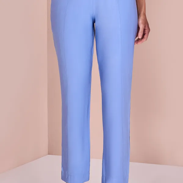 CALÇA SLIM COM BOLSOS AZUL BEBÊ MIRA VEST