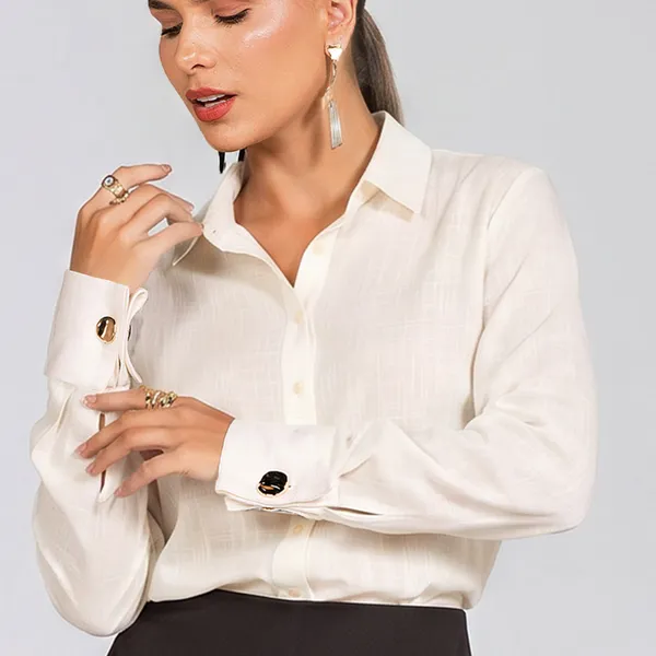 CAMISA VISCOLINHO OFF WHITE MIRA VEST