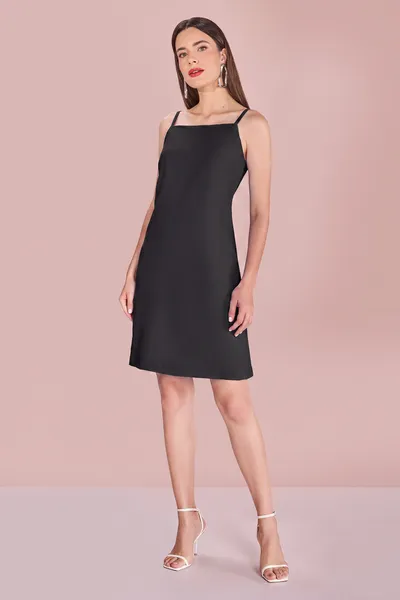 VESTIDO EM ALFAIATARIA CURTO RINA PRETO MIRA VEST