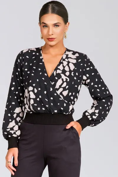 BLUSA MARILIA PRETO/GELO