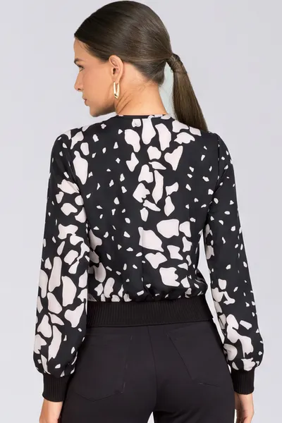 BLUSA MARILIA PRETO/GELO