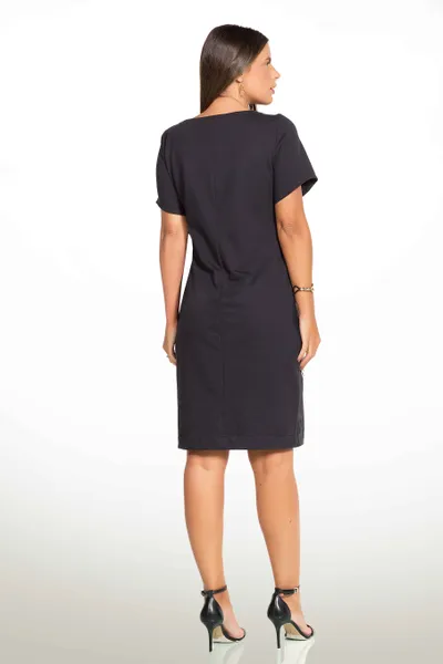 VESTIDO CREPE PRETO MIRA VEST