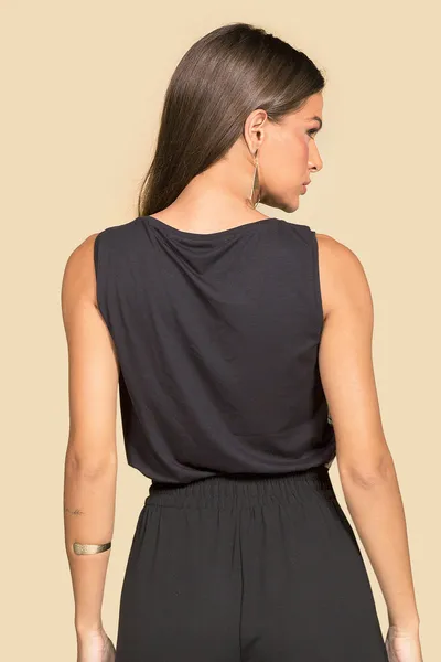 BLUSA MALHA CREPONADA PRETO MIRA VEST