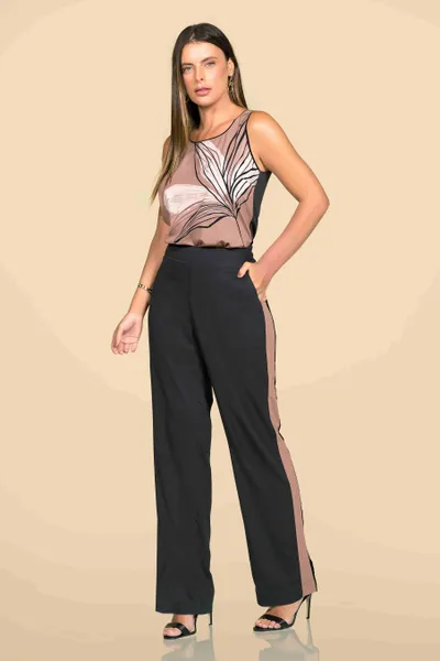 CONJUNTO VISCOLINHO PRETO MIRA VEST