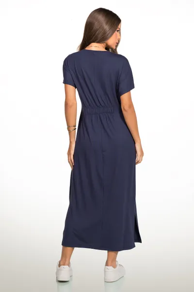 VESTIDO VISCOLYCRA MIDI MARINHO MIRA VEST VESTIDO VISCOLYCRA MIDI MARINHO MIRA VEST