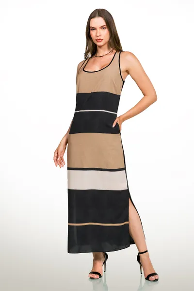 VESTIDO PLANO FLUIDO MIDI PRETO MIRA VEST