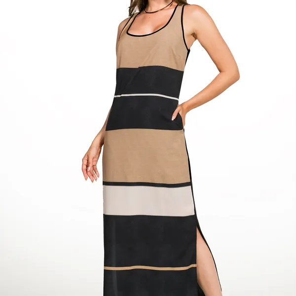 VESTIDO PLANO FLUIDO MIDI PRETO MIRA VEST