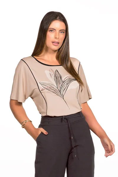 BLUSA VISCOLYCRA BEGE MIRA VEST