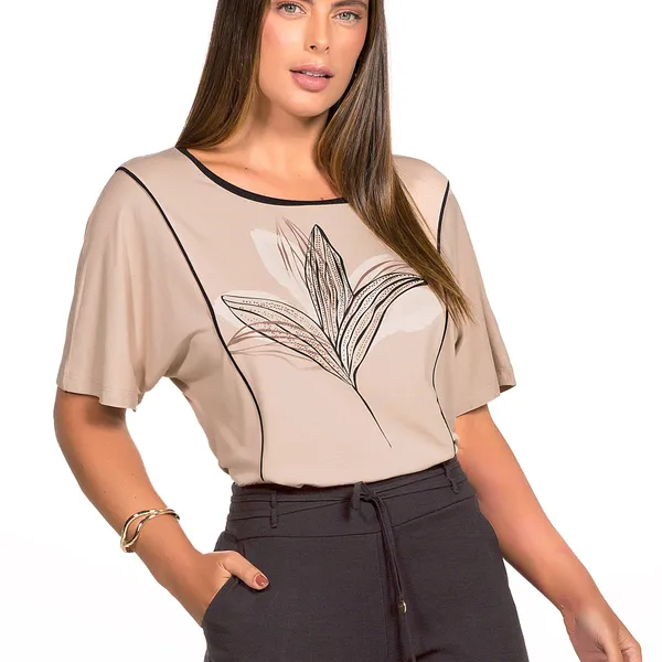 BLUSA VISCOLYCRA BEGE MIRA VEST