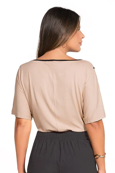 BLUSA VISCOLYCRA BEGE MIRA VEST