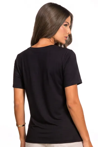 BLUSA VISCOLINHO PRETO MIRA VEST