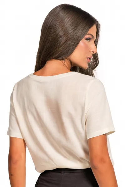 BLUSA VISCOLINHO OFF WHITE MIRA VEST